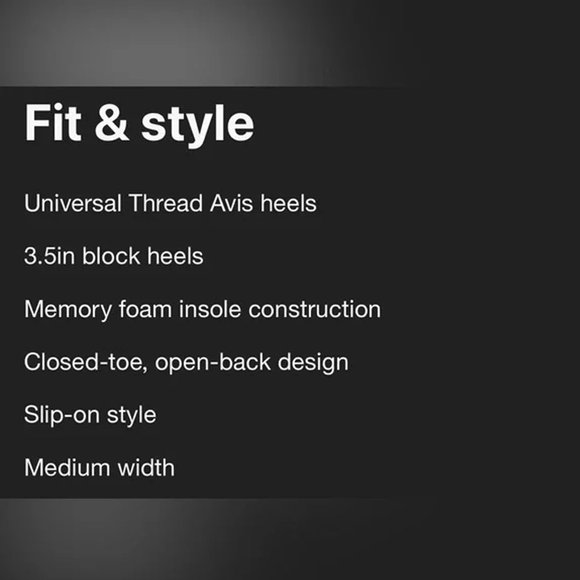 Avis heels sz 10 . Universal Thread Women's - Picture 7 of 7
